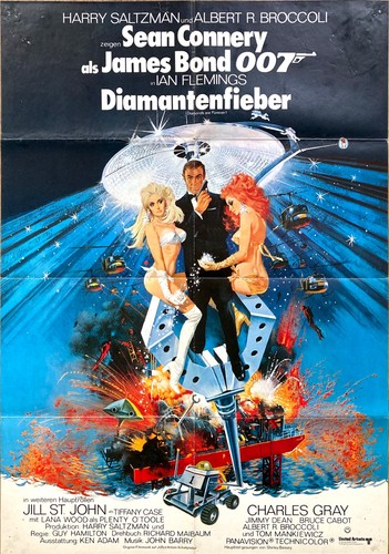 Diamantenfieber filmplakat - diamantenfieber, ea